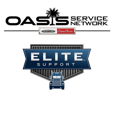 Oasis Service Network and Elite Support logo composite